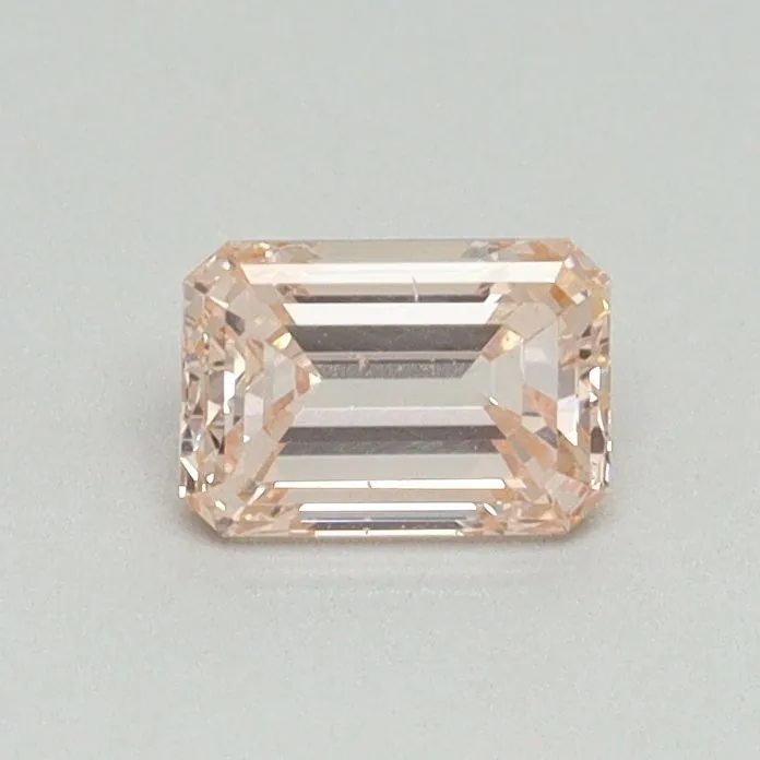 0.50ct EMERALD Fancy Intense Pink VS2 Coloured Lab diamond