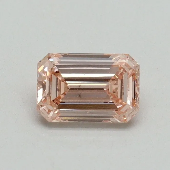0.50ct EMERALD Fancy Intense Pink VS2 Coloured Lab diamond