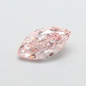 1.21ct MARQUISE Fancy Intense Pink VVS2 Coloured Lab diamond