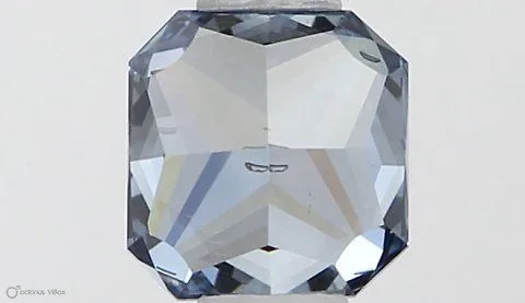 0.45ct RADIANT Fancy Vivid Blue SI2 Coloured Lab diamond