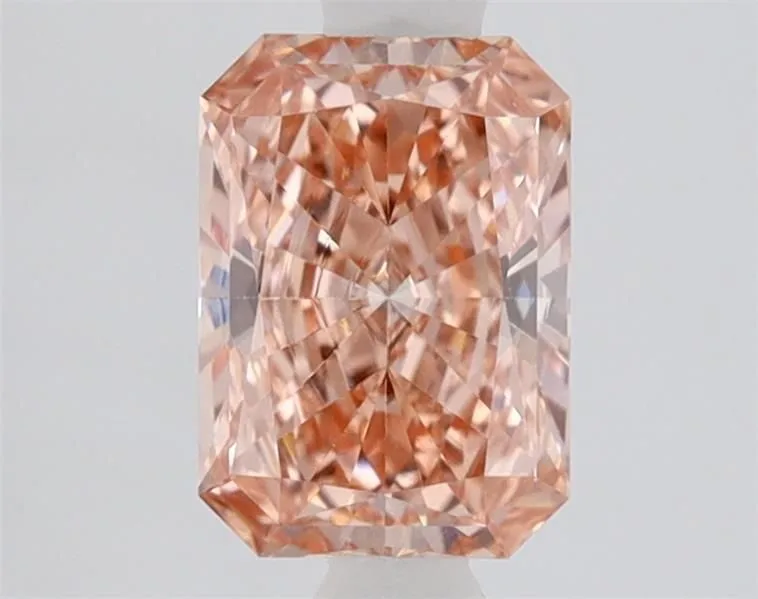 1.10ct RADIANT Fancy Vivid Pink VVS2 Coloured Lab diamond