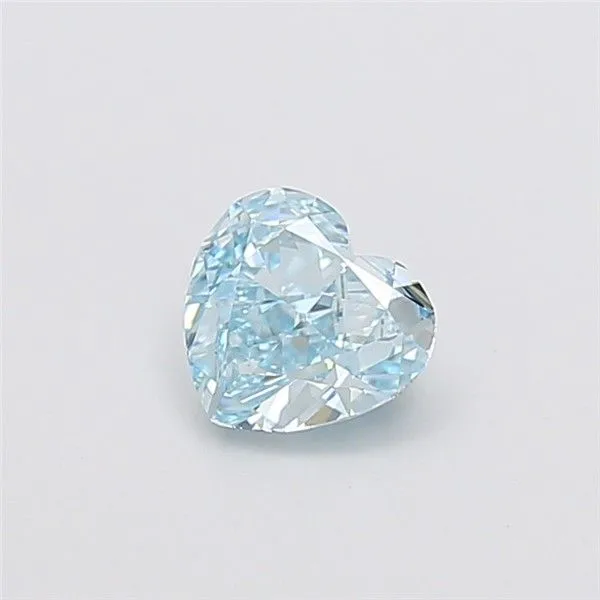 1.10ct HEART Fancy Vivid Blue VS1 Coloured Lab diamond