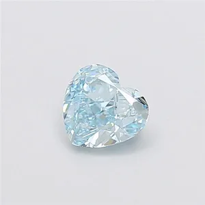 1.1ct HEART Fancy Vivid Blue VS1 Coloured Lab diamond