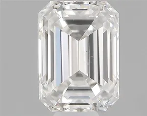 0.4ct EMERALD F SI1 Natural diamond