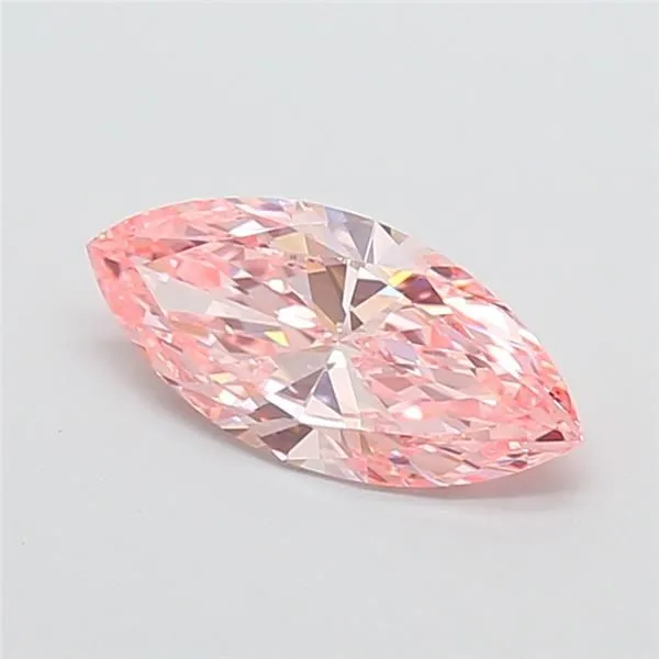 1.21ct MARQUISE Fancy Vivid Pink VVS2 Coloured Lab diamond
