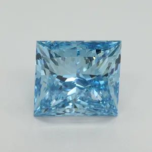4.01ct PRINCESS Fancy Vivid Blue VS1 Coloured Lab diamond