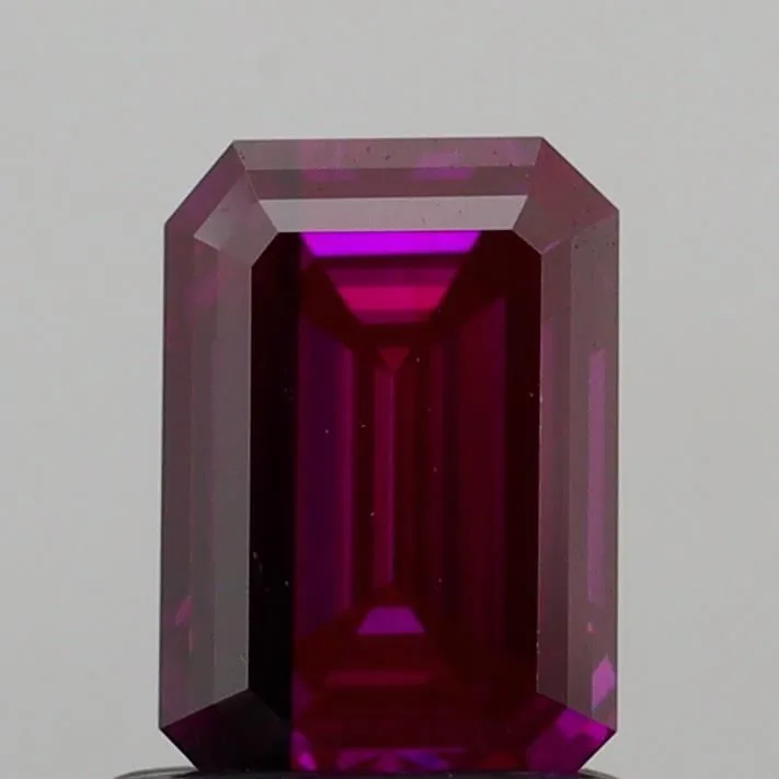 1.00ct EMERALD Fancy Vivid Pink SI2 Coloured Lab diamond