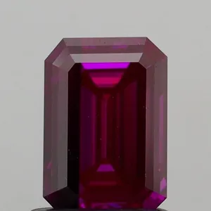 1ct EMERALD Fancy Vivid Pink SI2 Coloured Lab diamond