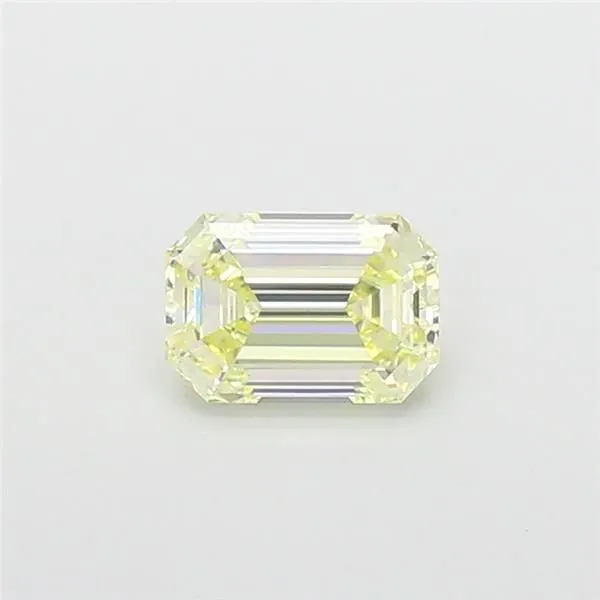 1.06ct EMERALD Fancy Light Yellow VVS2 Coloured Lab diamond