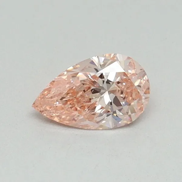 0.33ct PEAR Fancy Vivid Pink VS1 Coloured Lab diamond