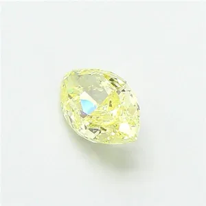 0.65ct MARQUISE Fancy Yellow VS1 Coloured Lab diamond