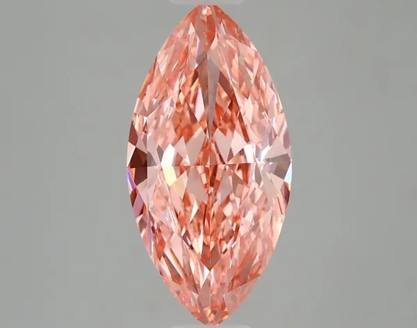 2.53ct MARQUISE Fancy Vivid Pink VVS2 Coloured Lab diamond