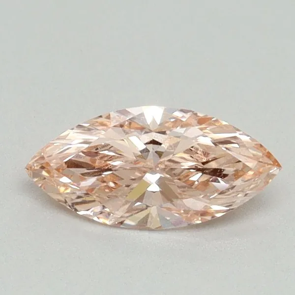 0.52ct MARQUISE Fancy Vivid Pink VS1 Coloured Lab diamond