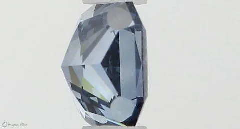 0.41ct RADIANT Fancy Vivid Blue VVS1 Coloured Lab diamond