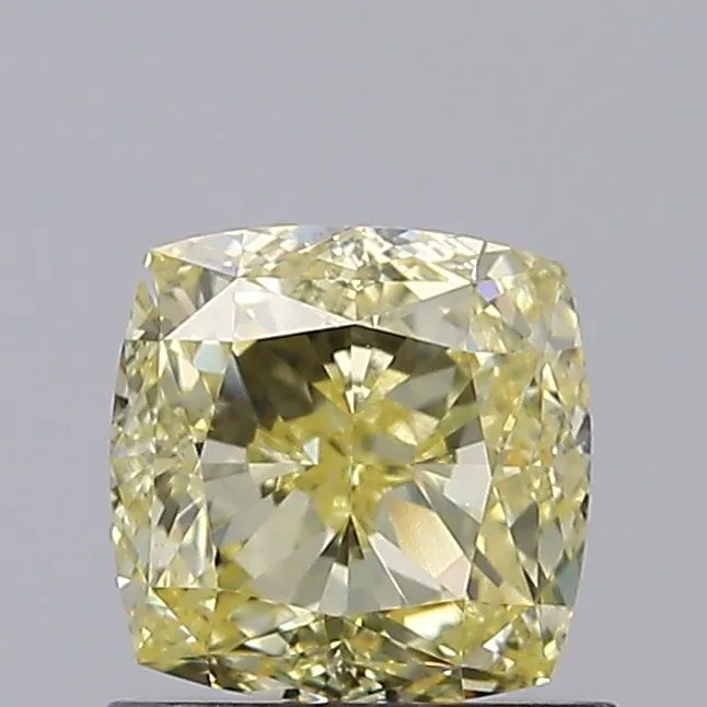 1.04ct CUSHION Fancy Yellow VVS2 Coloured Lab diamond