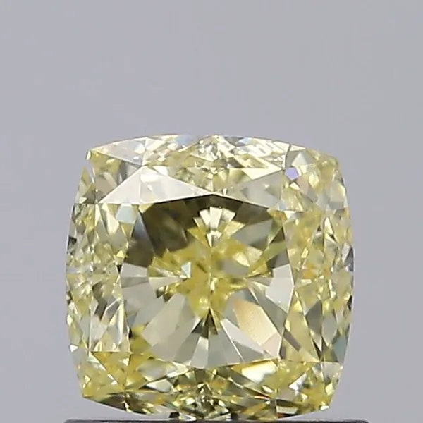 1.04ct CUSHION Fancy Yellow VVS2 Coloured Lab diamond