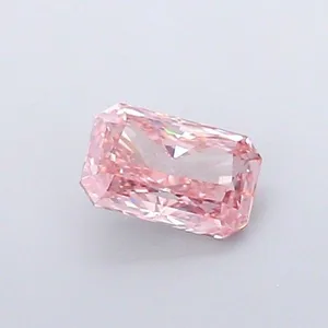 1.04ct RADIANT Fancy Vivid Brownish Pink VS1 Coloured Lab diamond