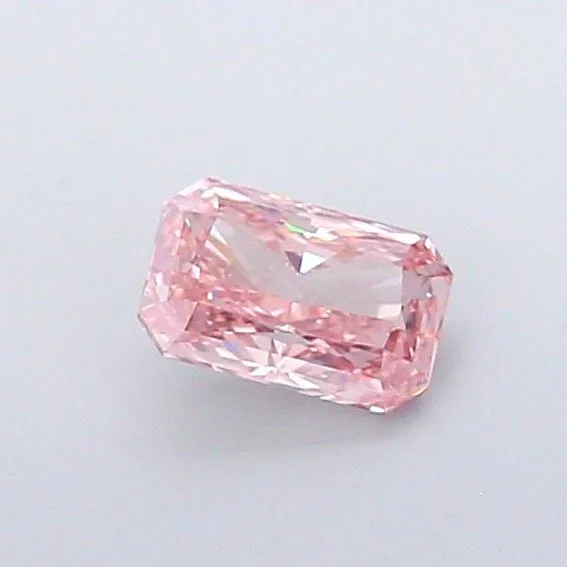 1.04ct RADIANT Fancy Vivid Brownish Pink VS1 Coloured Lab diamond