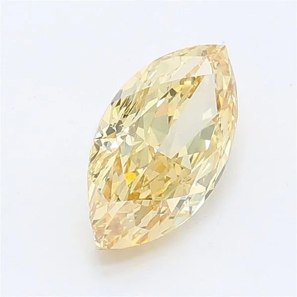 1.01ct MARQUISE Fancy Intense Yellow VS1 Coloured Lab diamond