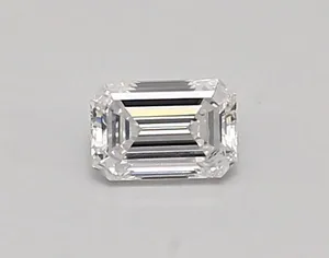 0.39ct EMERALD D VVS2 Lab diamond
