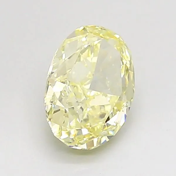1.09ct OVAL Fancy Yellow VVS2 Coloured Lab diamond