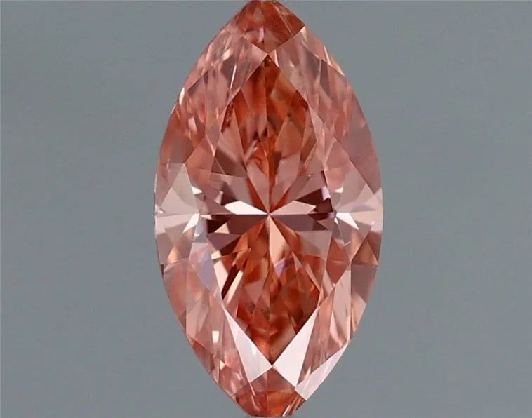 0.41ct MARQUISE Fancy Vivid Pink VS2 Coloured Lab diamond