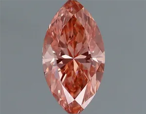 0.41ct MARQUISE Fancy Vivid Pink VS2 Coloured Lab diamond