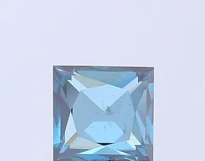1.6ct PRINCESS Fancy Vivid Blue VS2 Coloured Lab diamond