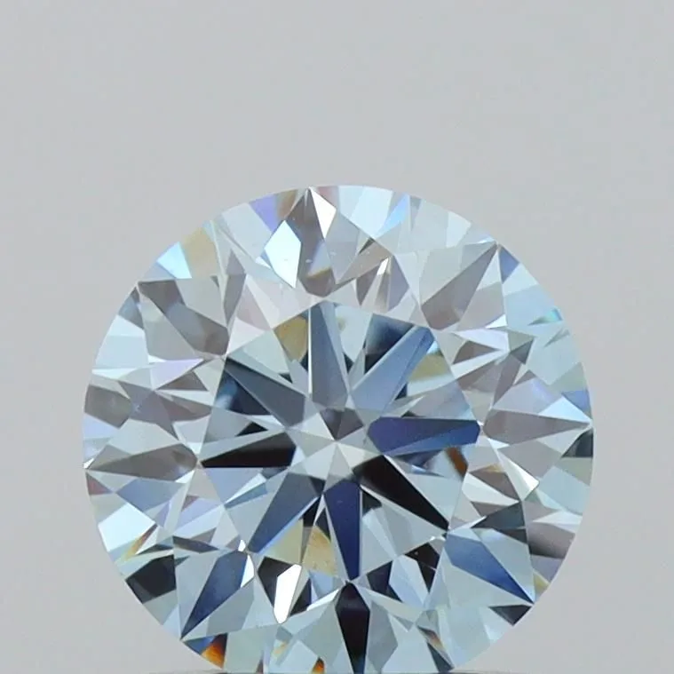 1.00ct ROUND Fancy Vivid Blue VVS2 Coloured Lab diamond