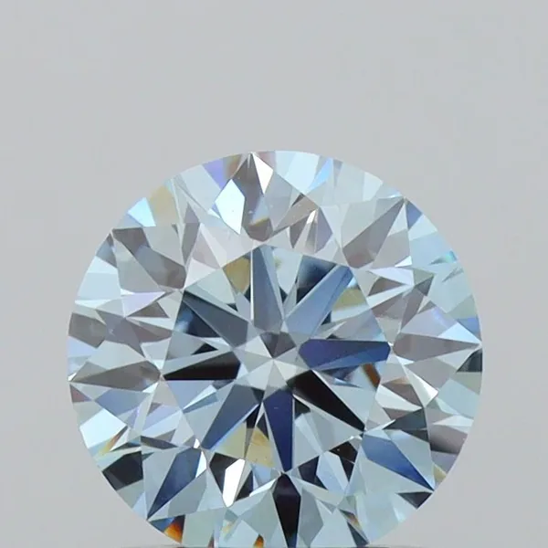 1ct ROUND Fancy Vivid Blue VVS2 Coloured Lab diamond