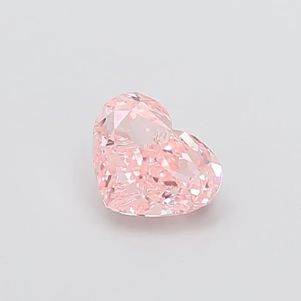 1.33ct HEART Fancy Intense Pink VS1 Coloured Lab diamond