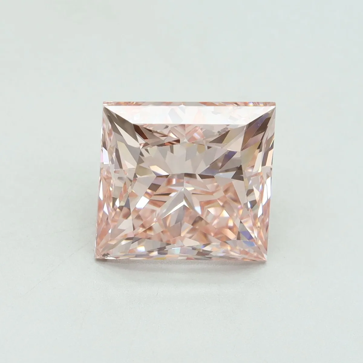 5.01ct PRINCESS Fancy Intense Pink SI1 Coloured Lab diamond