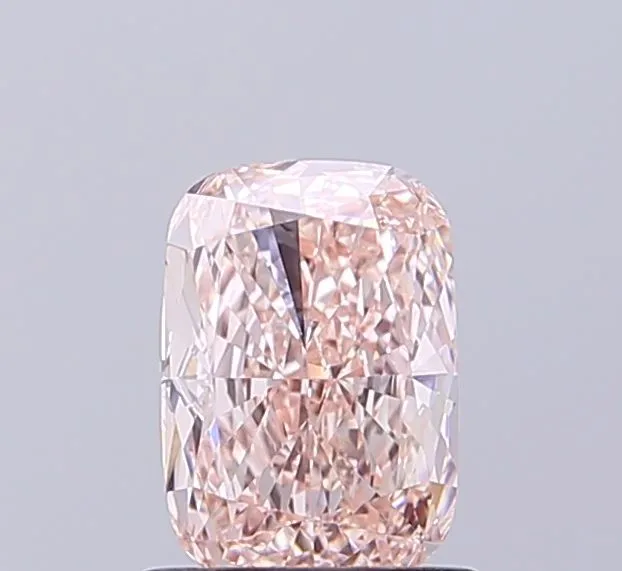 1.04ct CUSHION Fancy Pink VVS2 Coloured Lab diamond