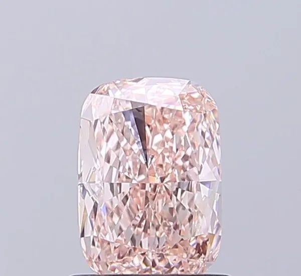 1.04ct CUSHION Fancy Pink VVS2 Coloured Lab diamond