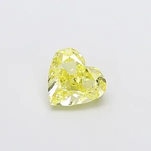 0.94ct HEART Fancy Yellow VS1 Coloured Lab diamond
