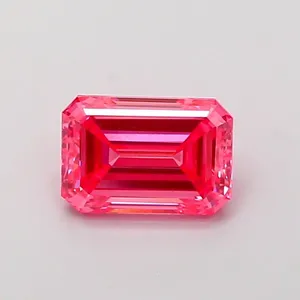 1.15ct EMERALD Fancy Vivid Pink VVS2 Coloured Lab diamond