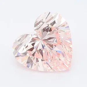 1.01ct HEART Fancy Intense Pink VVS2 Coloured Lab diamond