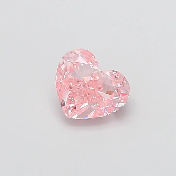1.30ct HEART Fancy Vivid Pink VS1 Coloured Lab diamond