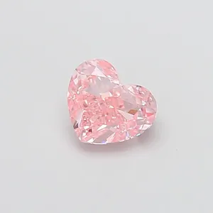 1.3ct HEART Fancy Vivid Pink VS1 Coloured Lab diamond