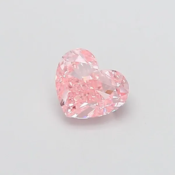 1.3ct HEART Fancy Vivid Pink VS1 Coloured Lab diamond