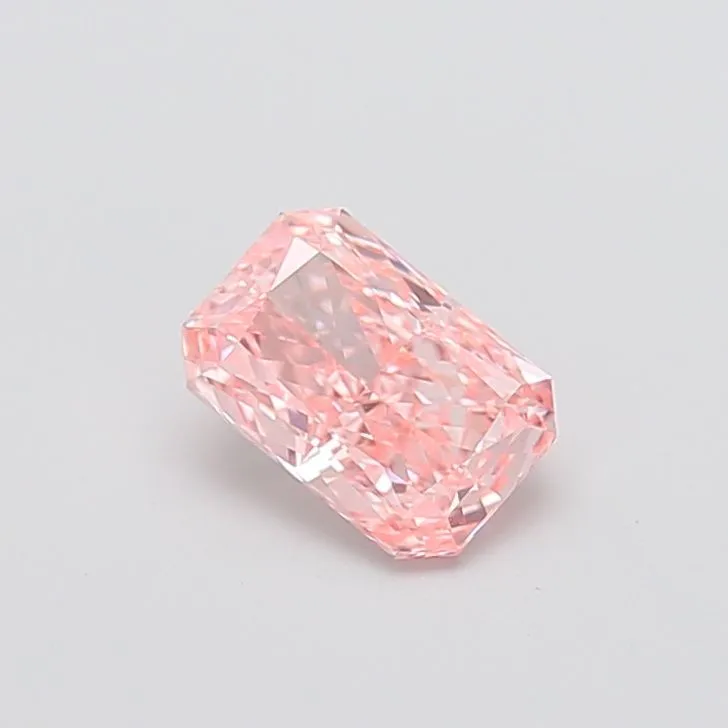 1.21ct RADIANT Fancy Vivid Pink VS1 Coloured Lab diamond