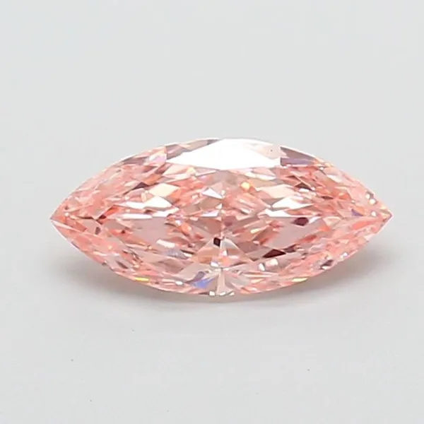 1ct MARQUISE Fancy Vivid Pink VS1 Coloured Lab diamond