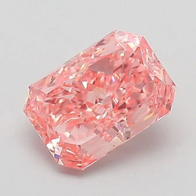 1.03ct RADIANT Fancy Vivid Pink VVS2 Coloured Lab diamond