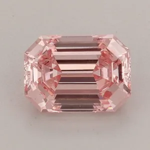 0.99ct EMERALD Fancy Vivid Pink VS1 Coloured Lab diamond
