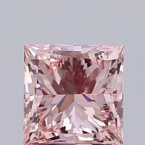 2.01ct PRINCESS Fancy Pink VS1 Coloured Lab diamond
