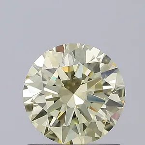 1.01ct ROUND Fancy Yellow VVS2 Coloured Lab diamond
