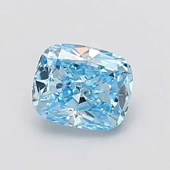 1.31ct CUSHION Fancy Vivid Blue VVS2 Coloured Lab diamond