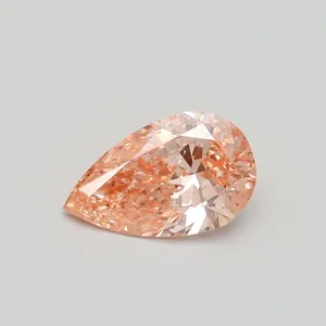 0.5ct PEAR Fancy Intense Pink SI1 Coloured Lab diamond
