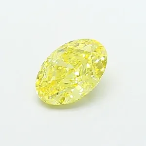 1ct OVAL Fancy Intense Yellow VS2 Coloured Lab diamond