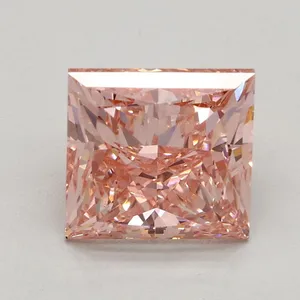 2.3ct PRINCESS Fancy Intense Pink VS2 Coloured Lab diamond